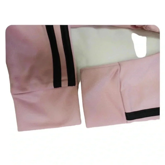 Adidas Track Jacket Pink  And Black Size 5 - Picture 4 of 7